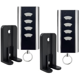 Garage Door Hand Transmitter Compatible Remote Control for 433 MHz Remote Control Handheld Transmitter Compatible Remote Control Standard Steel RCU 433 2K Handheld Transmitter 2 Pieces