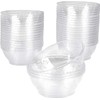 MATANA 40 Small Clear Hard Plastic Bowls (150ml) - Mini