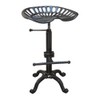 Carolina Classic Adjustable Tractor Seat Stool in Black