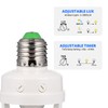 Uonlytech 100-240V/AC E27 LED Infrared Light Socket Motion Sensor lamp