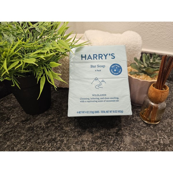 Harry's Harry's Wildlands Bar Soap, 4 Pack, 4 Oz Each,
