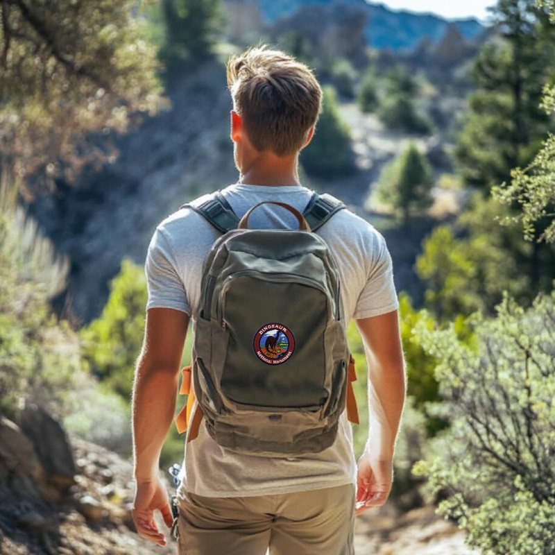 3'' Dinosaur National Monument Embroidered Hook and Loop Patch