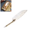 Feather Pen Set with 10 Interchangeable Nib Fire Lacquer Wax