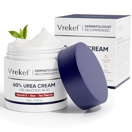 Crema de Urea al 60 Por Ciento para Pies de Máxima Potencia, Crema de Urea 60% Más Ácido Salicílico 2%, Crema para Pies y Manos para Piel Seca y Agrie