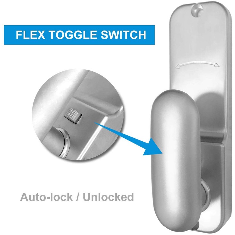 Spotact Mechanical Keyless Door Lock 6 Code Latch Lock 2-3/8''