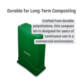 Carlisle Green Compost Trash 23 gallon Waste Bin Trimline™