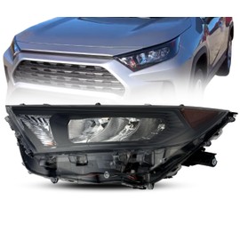 Replacement For Toyota 2019 2020 2021 RAV4 Headlight Assembly North America Built Headlamp with LED Bulb Left/Driver Side TO2502274, 81150-0R152