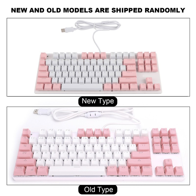 Keyboard Mechanical Gaming 87 Key Mixed Light Computer Supplies for