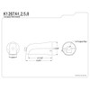 Kingston Brass K1267A5 Showerscape Tub Spout, Chrome
