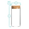 Argon Tableware Glass Storage Jars with Cork Lids - Modern