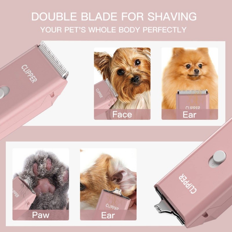 Grimgrow Dog Cat Home Hair Waterproof Clipper Portable Electric USB