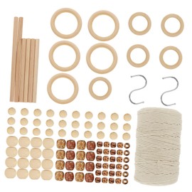 TEHAUX 1set Macrame Kit Thread Material for Crafting Wall Art Flowerpot Hangers Curtains Easy to Use Supplies for Beginners Enthusiasts for Bohemian Decor