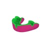Self Gen 3 Junior Silver Mouthguard – Pink/Fluorescent Green -