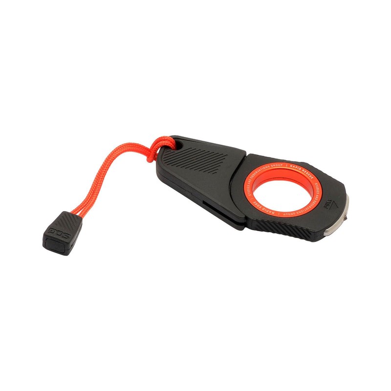 SOG Rapid Rescue Multi-Tool | Stainless Steel Seatbelt Cutter, GRN