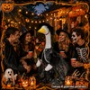 Halloween Goose Outfit Clothes,Hat,Skirt,Broom, Set for 23 Inch Cement Geese