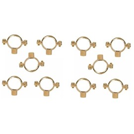 TC 22mm Solid Brass Construction Munsen Ring M10 Pipe Clip Bracket x 10