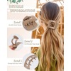 AWAYTR 6Pcs Flat Hair Clips for Women Strong Grip Curved