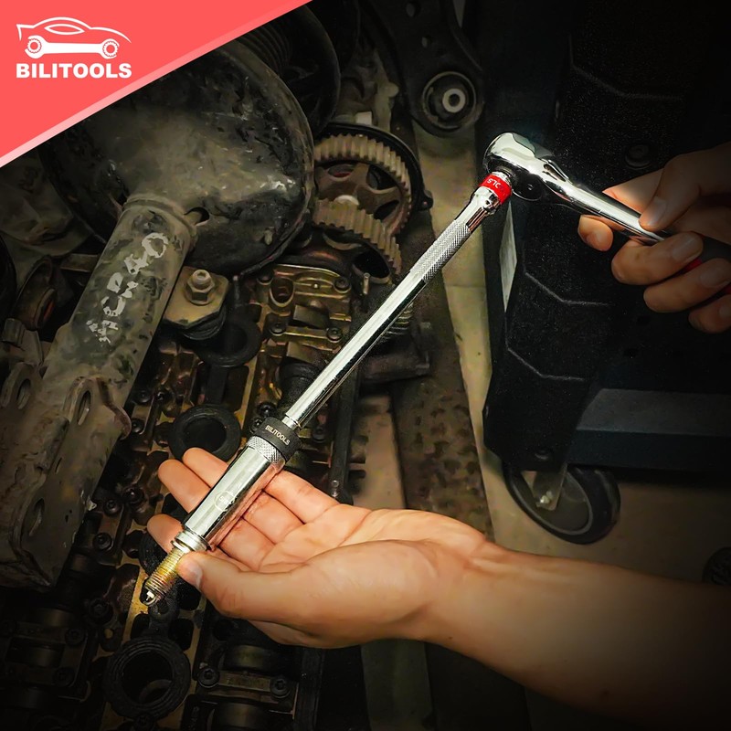 BILITOOLS 5/8-inch Magnetic Spark Plug Socket Swivel Thin Wall Spark