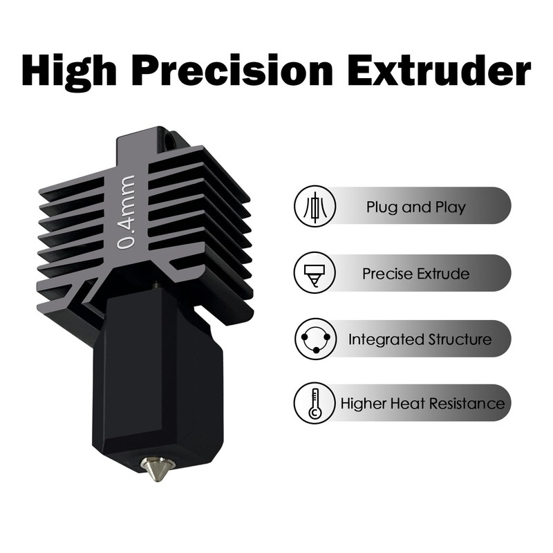 HzdaDeve Upgraded 0.4MM P1S/P1P Hotend Hot End Full Assembly Print