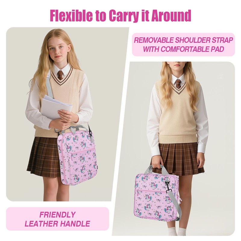 MoKo Zipper Binder, 2 Inch 3 Ring Binder with 500