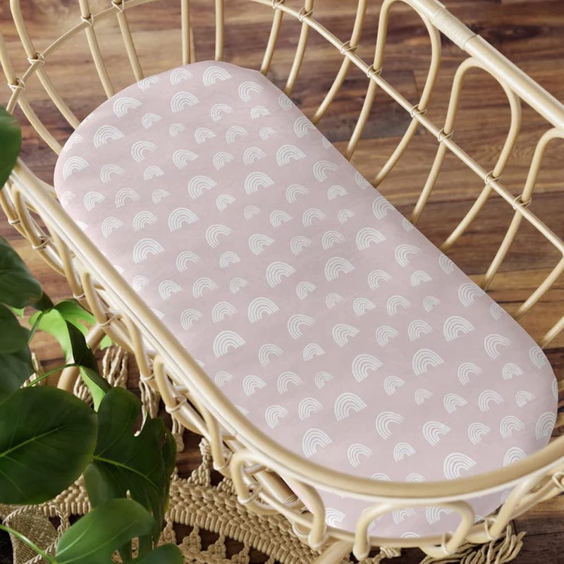 2PK Bubba Blue 40x80cm Nordic Bassinet Jersey Fitted Sheet Baby