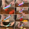 13 Piece Titanium Coating Stainless Steel Knives Set, Anti-Rust and