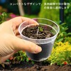 RooTrimmer 2.7 inches (6.8 cm) Transparent Seeding Pot, Plastic Pot,
