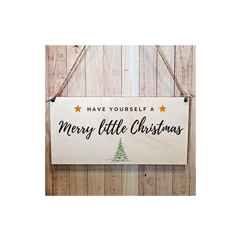 Second Ave Have Yourself A Merry Christmas Wooden Hanging Gift