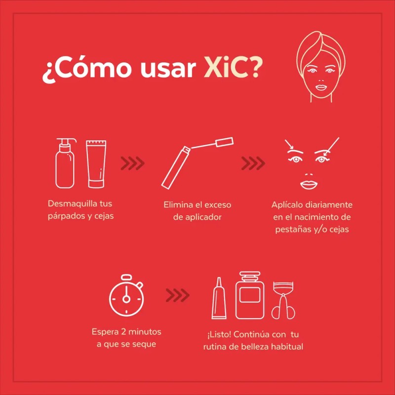 Suero Para Pestañas Y Cejas Largas 5.5ml Enhancer Xic Glam