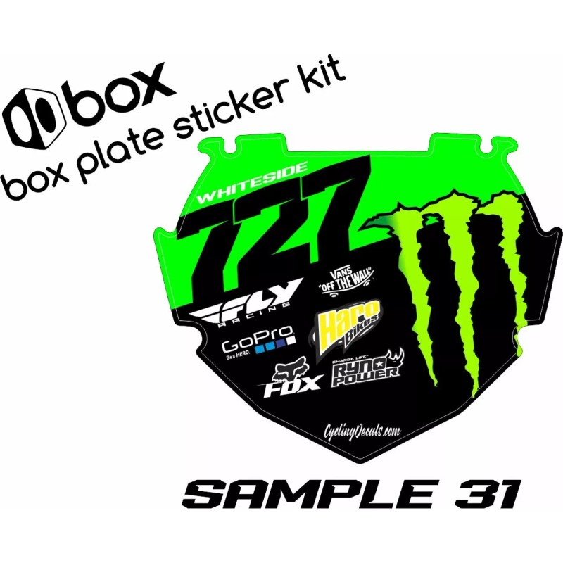 ODI BMX MTB NUMBER PLATE BOX ODI Number Plate Graphic
