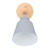 Wall Sconces Modern Minimalist Style Wood Art Decorative Grey Wall
