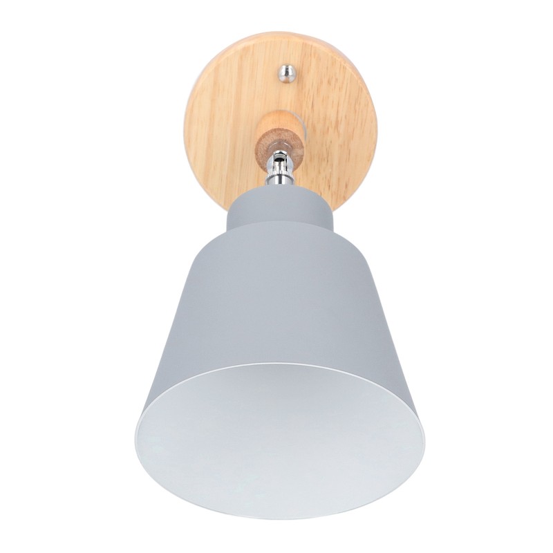 Wall Sconces Modern Minimalist Style Wood Art Decorative Grey Wall