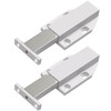 Anhoer 2Pcs Magnetic Push to Open Door Catches White Push