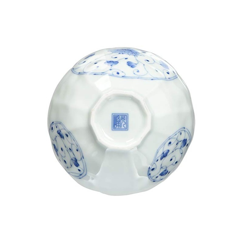 Hayashi Kinnosuke Shoten 136154 Mino Ware Rikyu Bowl, Hana-Imari