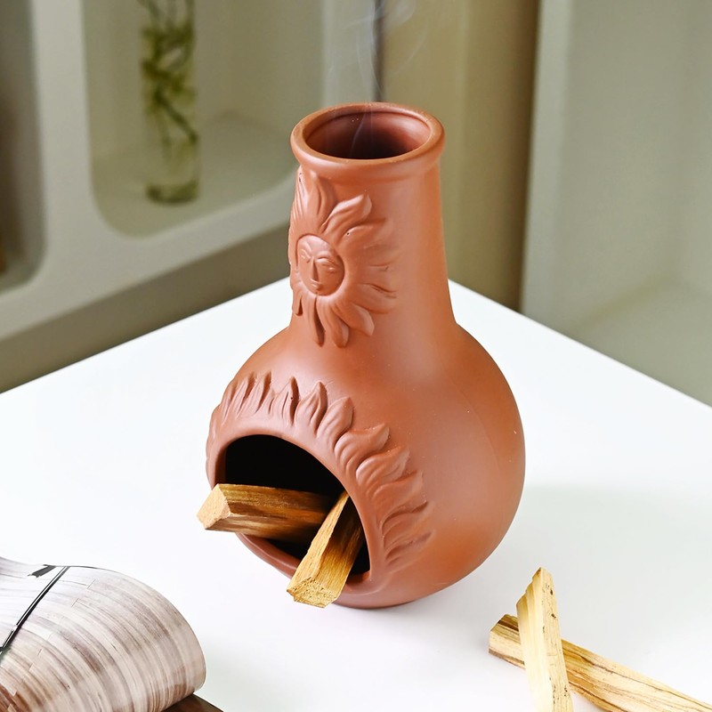 Zvaiuk Palo Santo Holder, Ceramic Incense Burner for Wood Sticks,