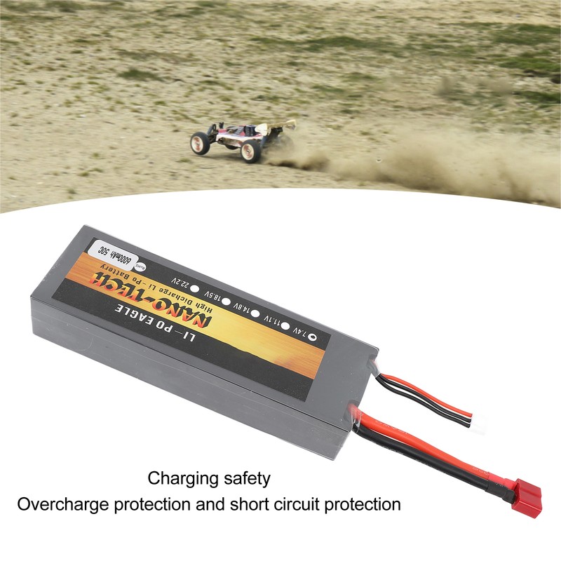 7.4V 50C 6000mAh Lipo Battery High Capacity Lightweight Powerful 2S