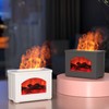270ml Mist Humidifier Simulated Fireplace Design Power Off Protection Fire
