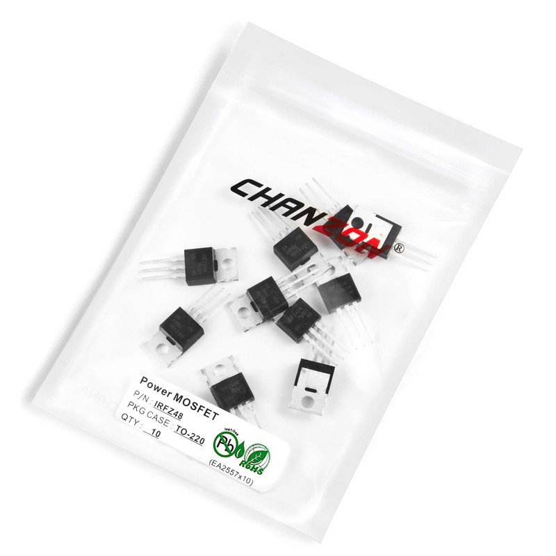 Chanzon IRFZ48 TO-220 Power Sic MOSFET 64A Transistor Pack of