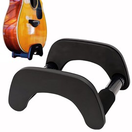 Portable Guitar Stand Adjustable Attachable Durable Guitar Holder Easy to Assemble Sturdy Floor Stand Travel Friendly Lightweight Design for Acoustic and Folk Guitars
