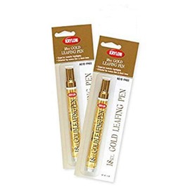 Krylon 18 Kt Gold Leafing Pen Marker Provides Beautiful Highlights For Art, Craft And Home Projects! (Pkg/2)