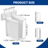 ZIUZI 4 Pcs Wire Shelf End Bracket, White Plastic Wall