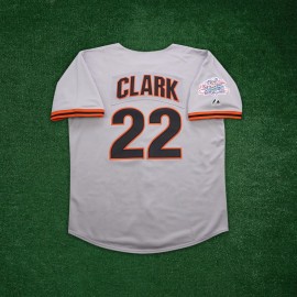 Majestic Will Clark 1989 San Francisco Giants World Series Cooperstown Men's Grey Jersey - XL