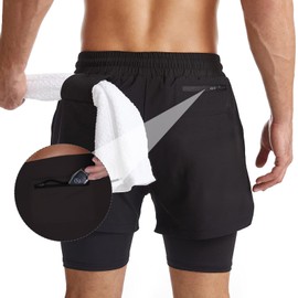 JMHRJKL Paquete de 3 Short Deportivo Hombre, Short 2 en 1 Hombre (MX/US, Alfa, 3X-Grande, Regular, Corto, 3, Negro+Gris+Rojo) (MX/US, Alfa, Grande, Regular, Corto, 3, Negro+Gris+Rojo)