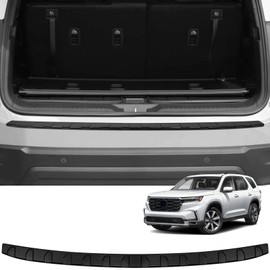 YOJOJOCO Rear Bumper Protector Compatible with Honda Pilot 2025 2024 2023 Accessories Matte Black ABS Material Rear Bumper Guard Trunk Sill Protector