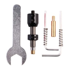 Archery Screw-In Push Button Adjustable Cushion Plunger Copper Thread for Recurve Bows Tools Accessories (Black)