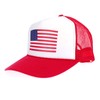 SA106 American Flag Patriotic USA Classic 5 Panel Mesh Snap