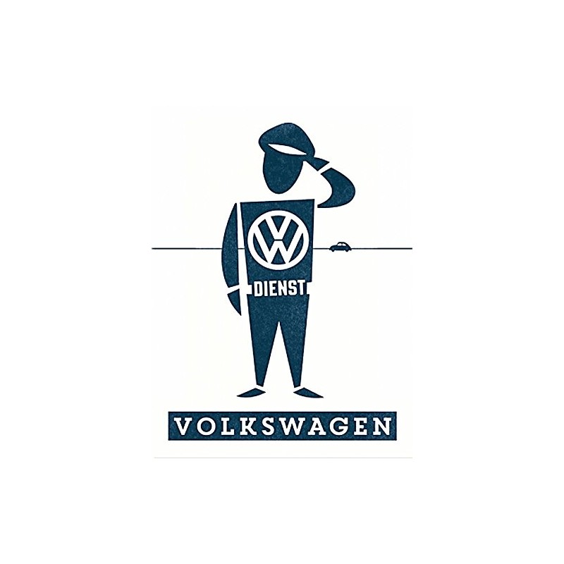 Nostalgic-Art 14348, Volkswagen VW Service Man, Magnet 8 x 6