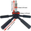 WAH LIN PARTS 5 Spoke Gun Safe Handle, Black Heavy