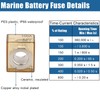Linkstyle MRBF Terminal Fuse Block, 58V 100AMP Marine Rated Battery