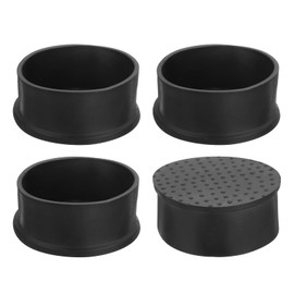 sourcing map 4Pcs Chair Leg Caps, Fit OD 80mm (3-1/7 Inch) Non-Marking PVC Chair Leg Tips Non-Slip Chair Leg Floor Protectors Round Table Covers End Caps for Furniture, Black
